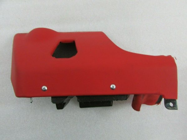 Ferrari 488, LH, Left, Lower Dash Panel, Red w/ White Stitch, Used P/N 86834200