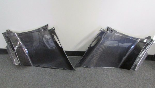 Lamborghini Aventador, Carbon Fiber Inner Quarter Panel Scoops, 2×2 Weave New