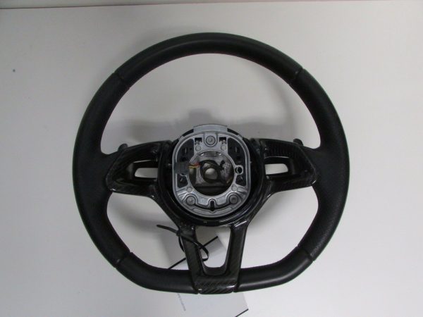 McLaren MP4-12C, Carbon Fiber Steering Wheel, Black, W/Paddles, P/N 11N2228CP