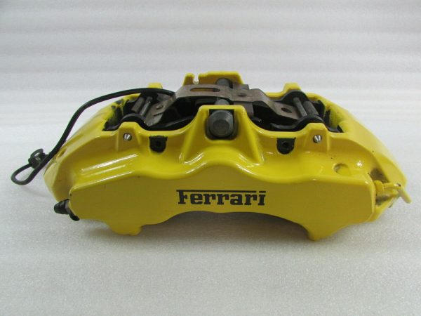 Ferrari F430, LH, Left Front CCM Caliper, Yellow, Used, P/N 228030
