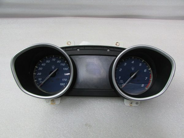 Maserati Ghibli, Speedometer Head Cluster, Used, P/N 670009778